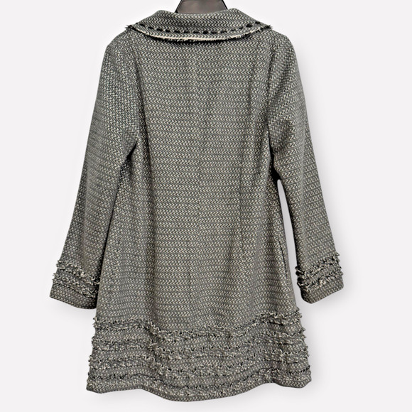 Vtg Anthropologie Nick & Mo WomensWool Coat Retro Ruffle Whimsicore - Picture 2 of 7